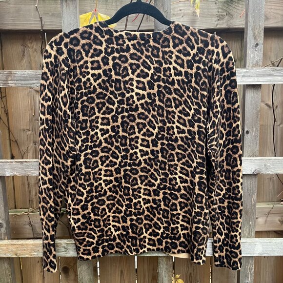 Zara Leopard Print Knit Cardigan - Picture 4 of 4